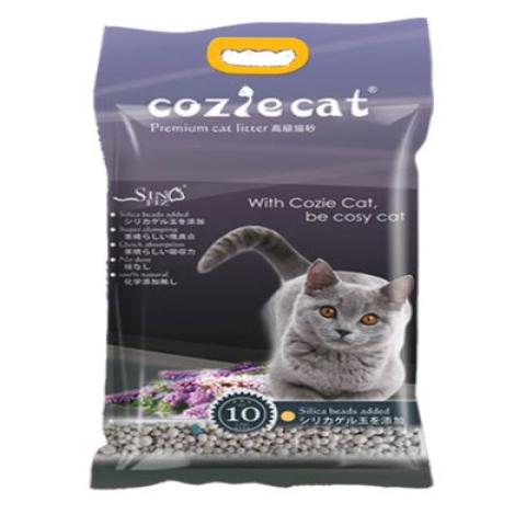 Cozie Cat- Premium Bentonite Cat Litter(Lavender- 10L)