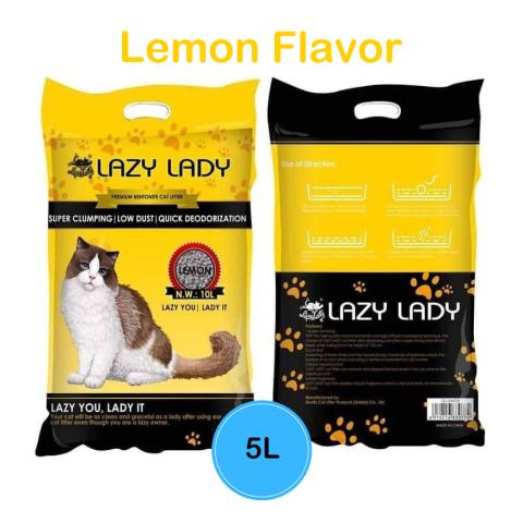 Lazy Lady Premium Clumping Cat Litter (Lemon 5L)
