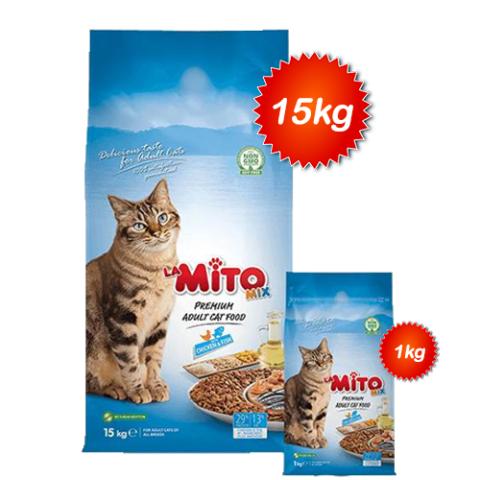 Mito Mix Adult Cat Food with Chicken & Fish 15kg