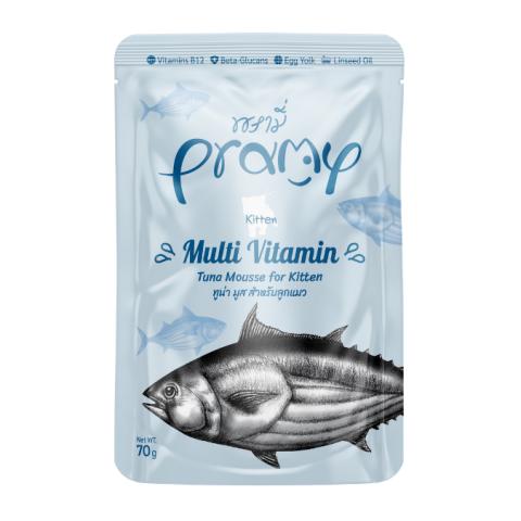 Pramy Kitten MultiVitamin Pouch Tuna Mousse 70g