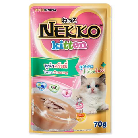 Nekko Kitten Kitten Food Tuna Creamy Recipe 70g