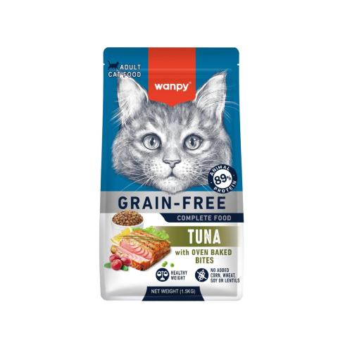 wanpy grain free super premium dry cat food adult Tuna 1.5 kg