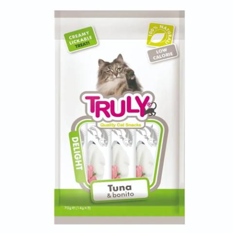 Trully Creamy cat treat Tuna & Bonito 70g (5X14gm)