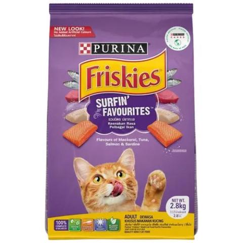 Purina Friskies Surfin and Turfin Favorites Cat Food 2.5kg