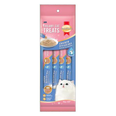 SmartHeart Creamy Cat Treats Chicken with Goat Milk(15g x 4p)
