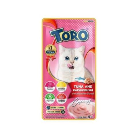 Toro Tuna and Katsuobushi Lick Cat Treats 15gx5pcs