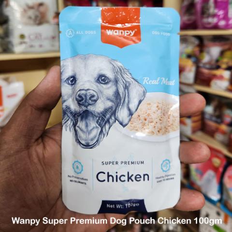 Wanpy Super Premium Dog Pouch Chicken 100gm