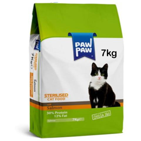 Pawpaw Sterilized Adult Cat Food with Salmon 7kg