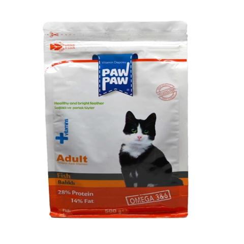 Pawpaw Adult Cat Food with Fish 500g